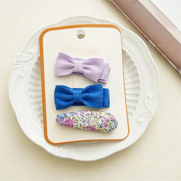 Activity Board Adorable Floral Bow Hair Clips - Perfekte Kopfbedeckung Zubehör (3 Stk.)