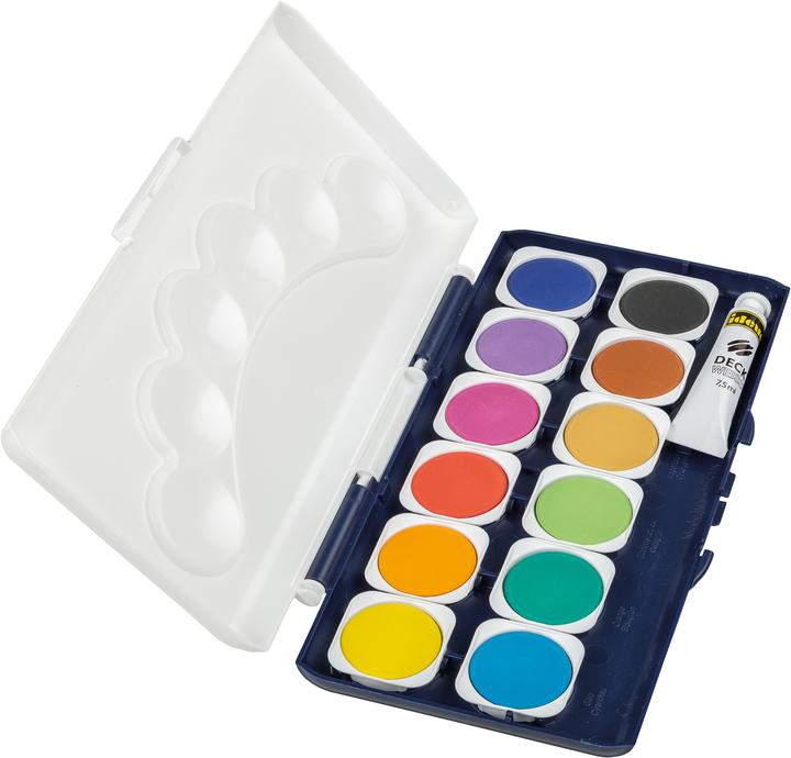 Produktbild Idena Deckfarbkasten 12er 1 Tube Deckweiss (Mehrfarbig, 7.50 ml)