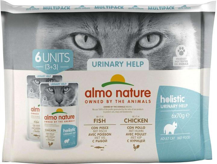 Almo Nature Urinary Fisch+Huhn 6x70g (Adult, 6 Stk., 420 g)