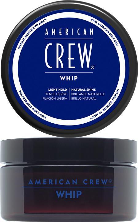 Image du produit American Crew Crème coiffante pour hommes Whip Light Hold Natural Shine 3 Oz (Crème capillaire, 85 ml)
