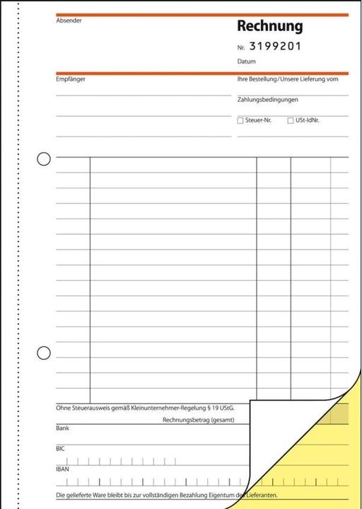 Produktbild Sigel SD130 Geschäftsformular (30 x)