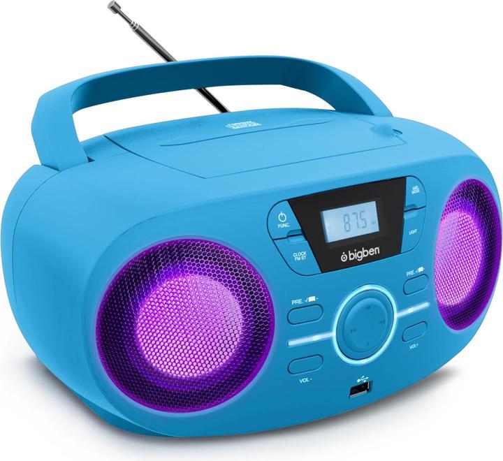 Bigben Tragbares CD/ Radio CD61 USB - blau (UKW)