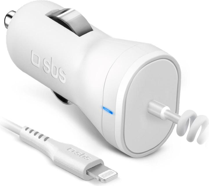 SBS Lightning car charger for iPhone, iPad and iPod