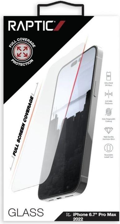 Actual product image X-Doria Full Glass iPhone 14 Pro full screen tempered glass (80 Piece, Apple iPhone 14 Pro Max)