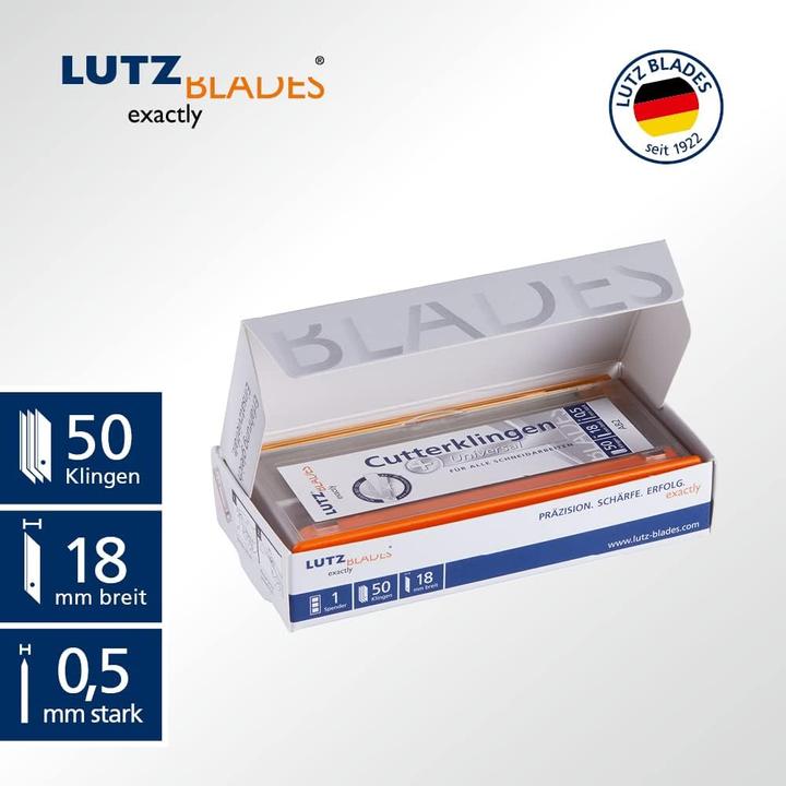 Produktbild Lutz Blades Universal Abbrechklingen-Set (50 Stück, 18mm) (Ersatzklinge)