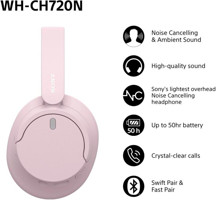 Produktbild Sony WH-CH720N (DNC, 35 h, Kabellos, Kabelgebunden)