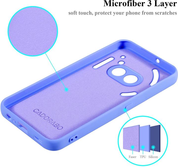 Actual product image Cadorabo Bumper Case for Nothing Phone 2a TPU Liquid Silicone Cover (Phonemax Rocky 2)