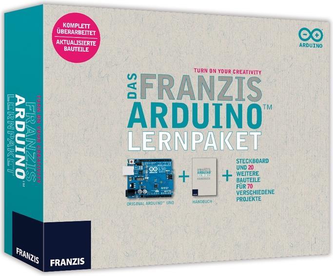 Produktbild Franzis Lernpaket Arduino mit Bauteilen