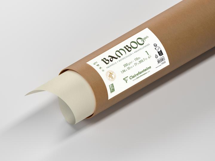 Produktbild Clairefontaine Rolle Bambuspapier (250 g/m², 5 x)