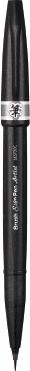 Actual product image Pentel Sign Pen Brush Artist (Grey, 1 x)