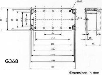 Produktbild Velleman ABS-GEHÄUSE MIT ABSTANDSBOLZEN - WASSERDICHT - TRANSPARENTER DECKEL - 160 x 80 x 55 mm (Gehäuse)