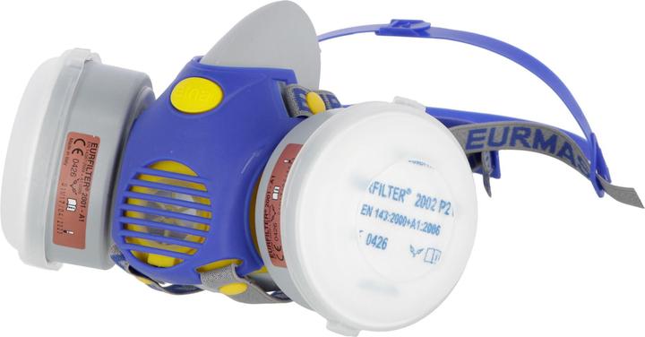 Image du produit Kerbl Demi-masque Vulcano, kit comprenant 2 filtres A1P2, blister (1 x)