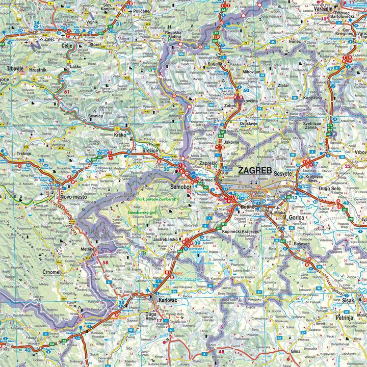 Image du produit Freytag & Berndt Carte routière Croatie. Hrvatska (Croatie). La Croatie. Croatie, la Croatie.