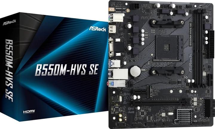 AsRock B550M-HVS SE AM5 1xHDMI (AM4, AMD PRO 565, mATX)