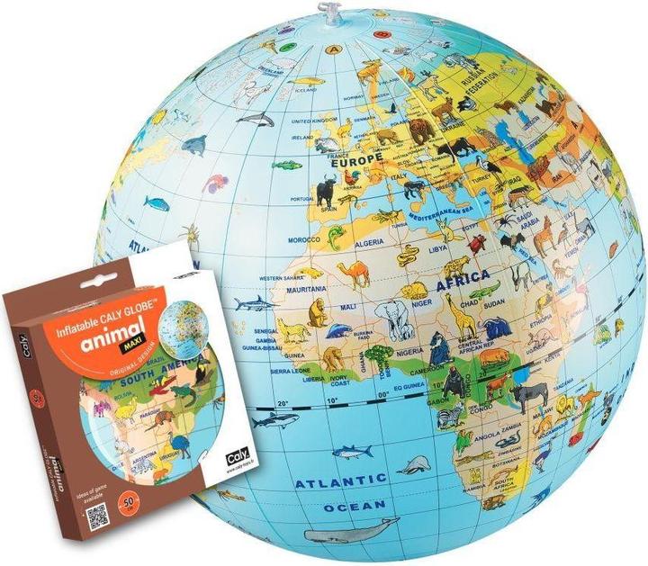 Actual product image Caly Toys CALY Inflatable globe-ball "Animals of the World", 50 cm (50 cm)