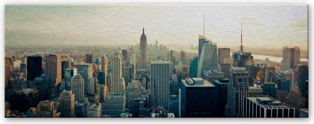 Image du produit Trenddeko Skyline de New York City - Panorama (120 x 50 cm)