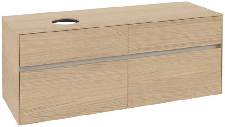 Produktbild Villeroy & Boch Collaro Waschbeckenunterschrank 1400x548x500 mm, 4 Auszüge, für Waschbecken links (147 x 62 x 57 cm)
