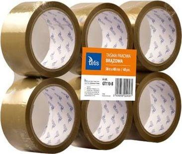 Immagine prodotto Tetis Nastro da imballaggio marrone 6 pezzi. (48 mm)