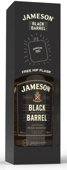 Produktbild Jameson Black Barrel 0,7 Liter 40 % Vol. + Flachmann (Irish Whiskey)