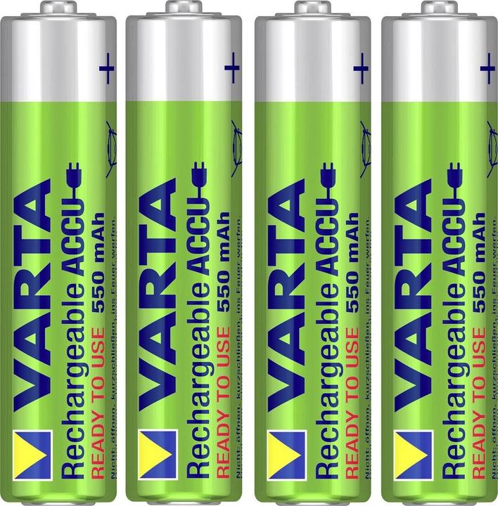 Image du produit Varta Pile micro (AAA) NiMH Ready2Us NiMH (4 pcs, AAA, 550 mAh)