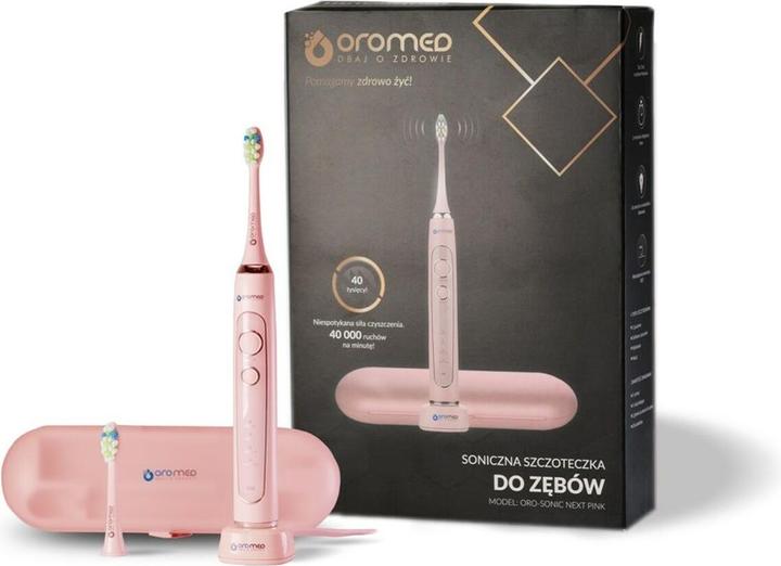 Oromed Oro-Sonic Next różowy (Brosse à dents sonique)