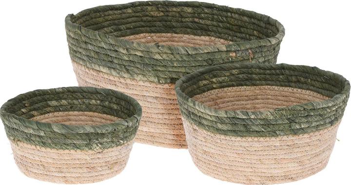 Actual product image Natura Punto Woven storage baskets, 3 sizes, round (3 x)