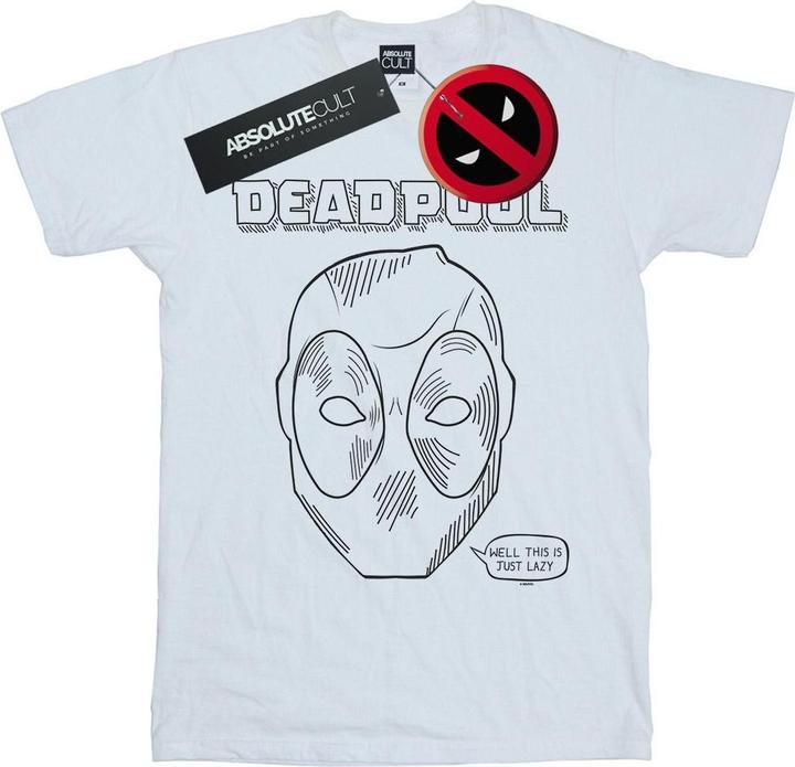 Actual product image Mens Deadpool This Is Just Lazy T-Shirt (XXL)