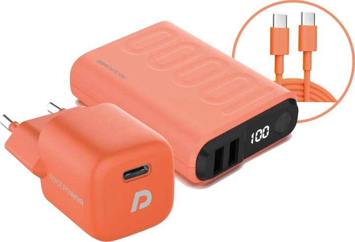Produktbild RealPower Powerbank PB-10000 Power (10000 mAh, 22.50 W, 36 Wh)