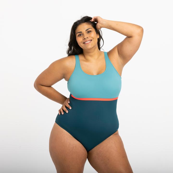 Actual product image Nabaiji Swimming costume ladies - Heva Li blue/petrol (46)