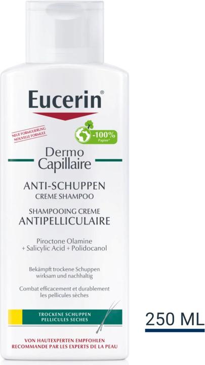 Actual product image Eucerin DermoCapillaire Anti-Dandruff Cream Shampoo (250 ml, Liquid shampoo)