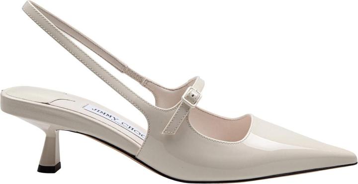 Jimmy Choo slingback in patent leather, milk color