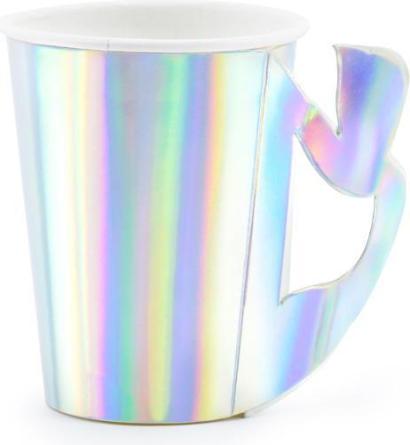 Immagine prodotto Partydeco Bicchieri di carta Mermaid, iridescenti, 220ml (1 pz.) (6 x)