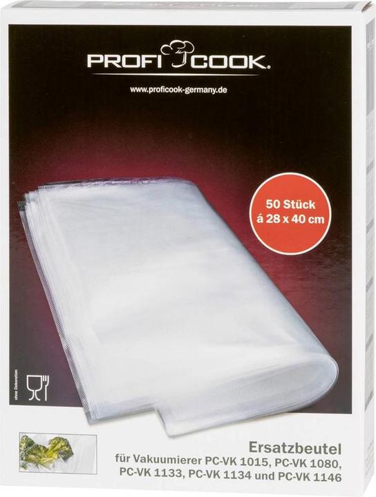 Image du produit Proficook Sachet sous vide grand 28x40cm 50 pièces (50 x)