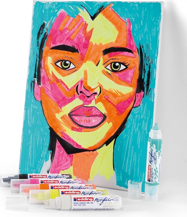 Produktbild Edding Acrylmarker 5000 (Mehrfarbig, 10 mm, 5 x)