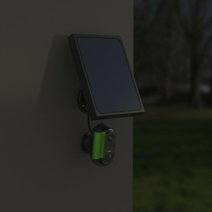 Immagine prodotto Hama Telecamera di sorveglianza, telecamera WLAN da esterno, batteria ricaricabile, solare (1920 x 1080 Pixels)