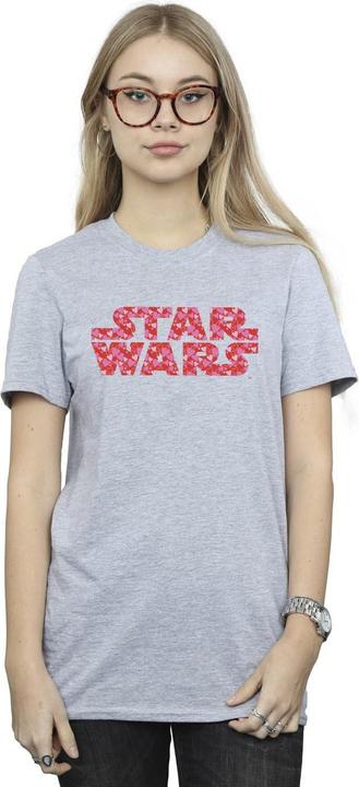 Immagine prodotto Star Wars Heart Logo Maglietta Ampia Donna (L)
