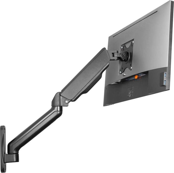Image du produit Digitus Assmann Support mural électronique pour moniteur à ressort à gaz unique (Mur, 32")