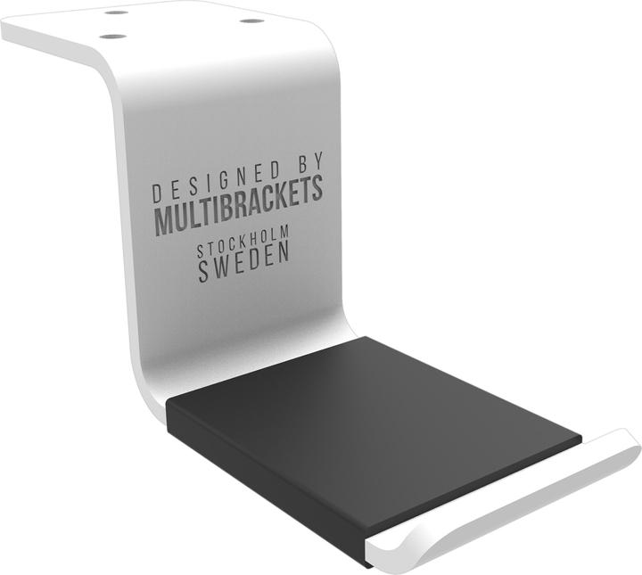 Multibrackets Support de casque de table, alu, blanc, max 1 kg