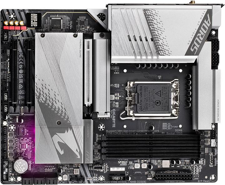 Actual product image Gigabyte MB Z790 AORUS Elite AX-W Z790,S1700 (LGA 1700, Intel Z790 Express, ATX)