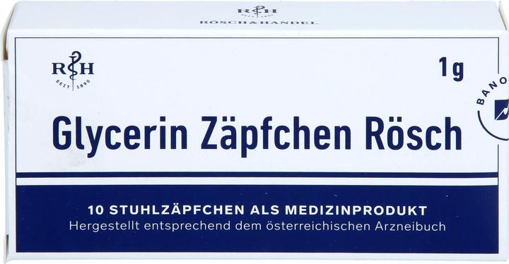 Produktbild Rösch & Handel Glycerinzäpfchen 1 g 10 Stk (10 Stück)