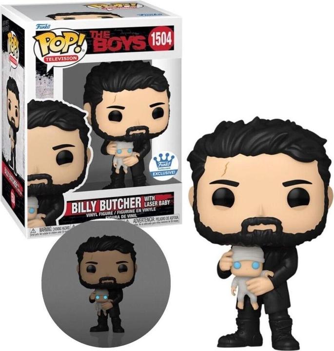 Actual product image Funko POP! The Boys Billy Butcher with Laser Baby Exclusive
