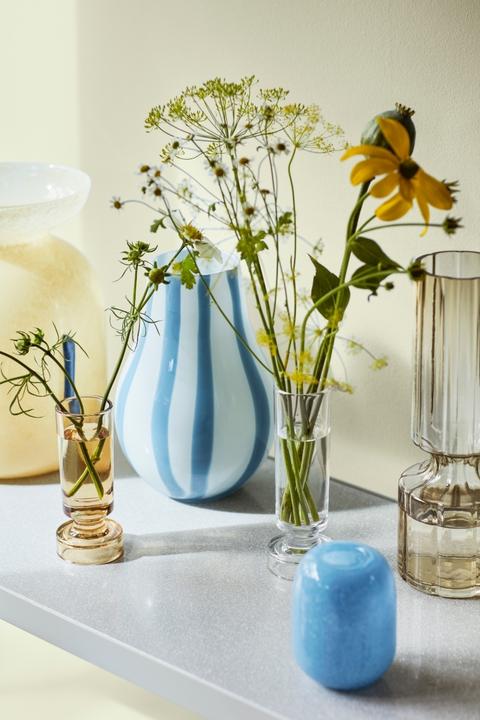 Actual product image Broste Copenhagen Hyacint Vase Glass Smoked Pearl 20 cm (1 x)