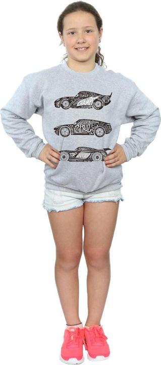 Produktbild Disney Cars Text Racers Sweatshirt Mädchen (140, 146)