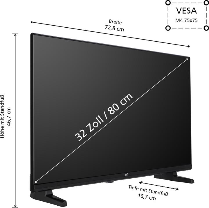 Immagine prodotto JVC LT-32VF5356 LED-TV FHD SMART TIVO (32", LCD, Full HD, 2024)