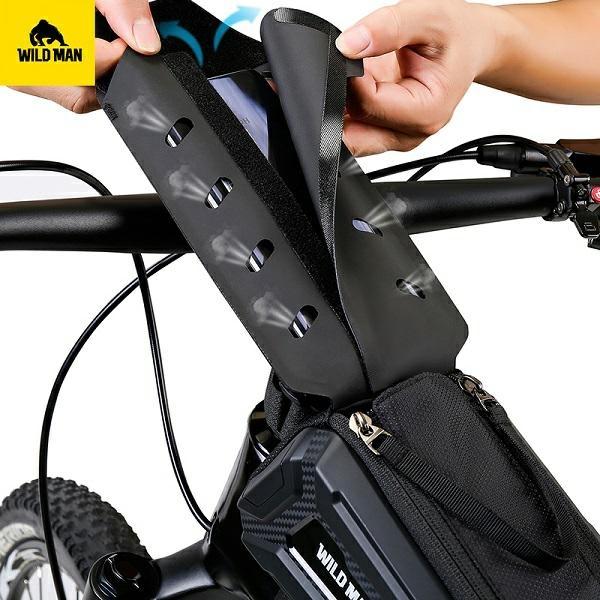 Actual product image Wildman Etui/uchwyt rowerowy M90 sakwa na ramę czarna/black