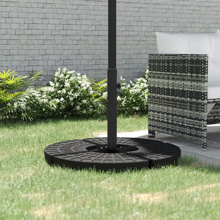 Image du produit Outsunny Pied de parasol en croix pour les diamètres de 32 à 48 mm