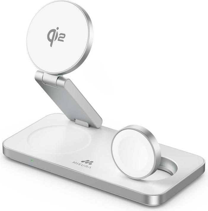 Actual product image Misura MH11 3-in-1 Faltbare Kabellose Ladestation - WHITE (35 W)