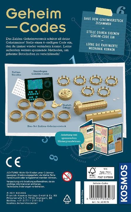 Image du produit Kosmos Construis ta propre cachette à chiffres