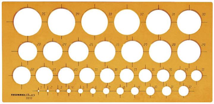 Actual product image Rumold circle template 1-35 mm (27 mm)