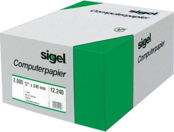 Image du produit Sigel Papier DIN pour ordinateur (56 g/m², 2000 x, A5)